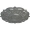 Ekena Millwork Deria Ceiling Medallion (Fits Canopies up to 6"), Hand-Painted Silver, 20 1/4"OD x 1 1/2"P CM20DRSLS - alternate 2